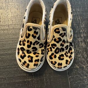 Toddler Vans Leopard Print Slip-On Kids Shoes